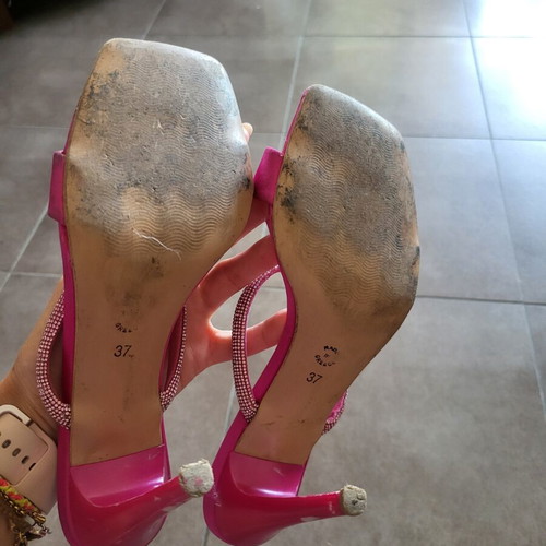 Bozikis fuchsia platform sandals size 37