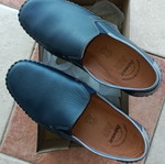 Boxer Air men's leather shoes size 42 new, grey and blue