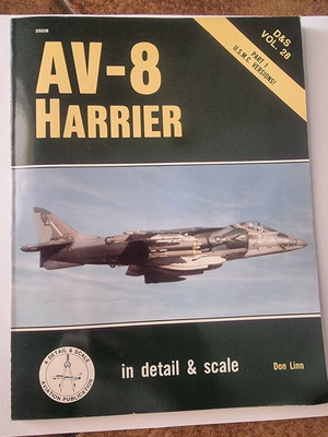 AV-8 Harrier in Detail & Scale book like new, USMC versions