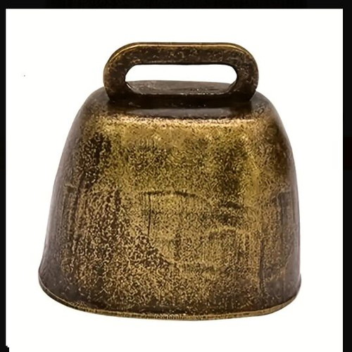 Retro iron bell with bronze color, new, crystal clear sound for horses sheep cows