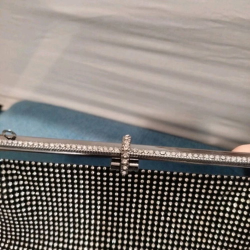 Evening bag with rhinestones like new