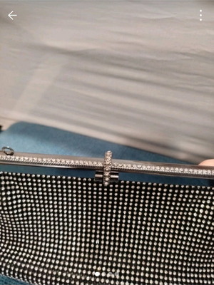Evening bag with rhinestones like new