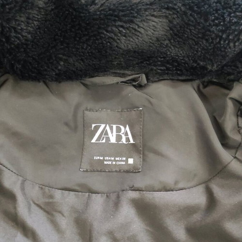 Zara black medium jacket like new, warm winter coat