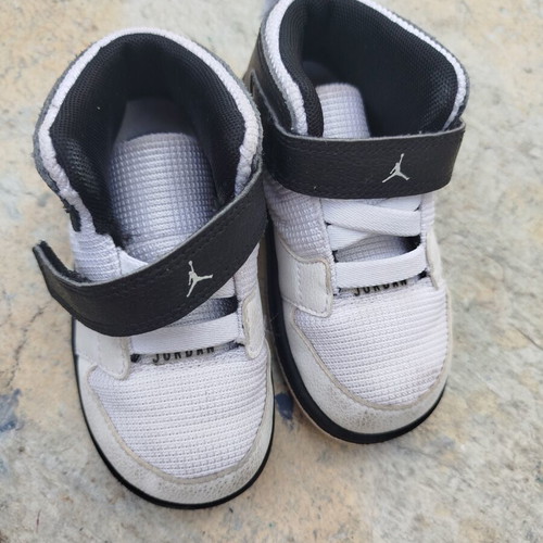Jordan white athletic shoes size 23.5 kids