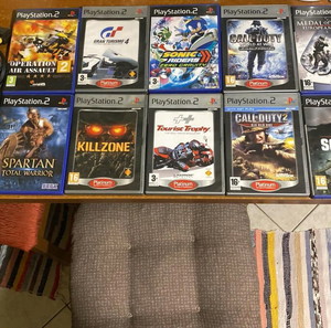 Playstation 2 Slim + 12 автентични игри