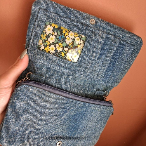 Tally Weijl denim bag-wallet like new, blue