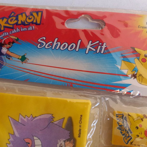 Pokemon σχολικό σετ 1999 Nintendo καινούργιο