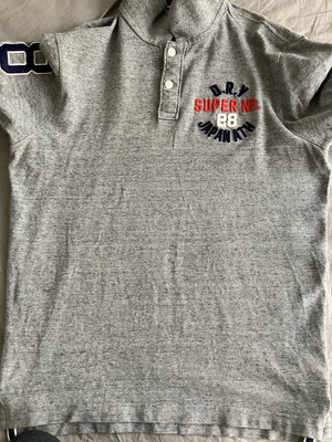 Superdry πόλο μπλούζα μέγεθος Large, στενή γραμμή