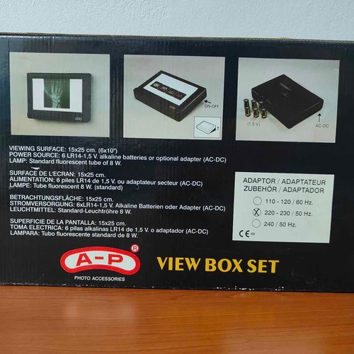 Agfa Light Box 15x25cm new with magnifying loupe