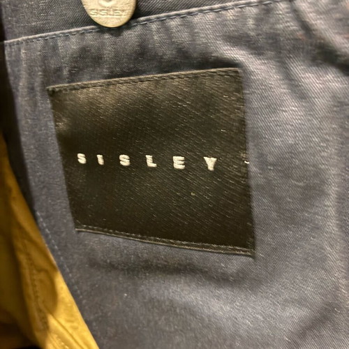 Men's Sisley parka like new, size Large, blue