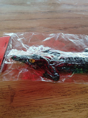 Biokonto rare rubber crocodile toy pack of 12 new from 1960s