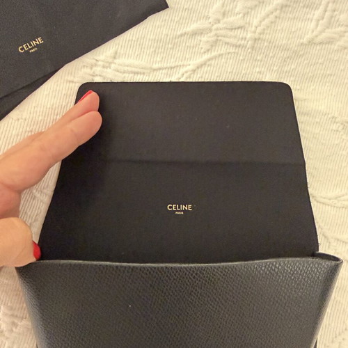 Celine Sunglasses Case and Cleaning Cloth like new, black