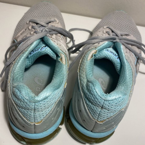 Shoes pack of 4 with one Asics pair, used, size 39, multicolor