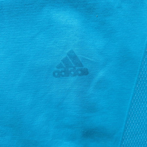 Adidas men's sports shirt used, Clima cool, size Small, turquoise