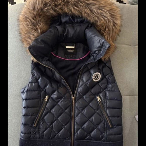 Juicy Couture vest jacket like new, blue, down-filled