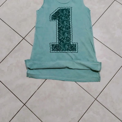 Ovs sleeveless top aqua long XS used, everyday wear