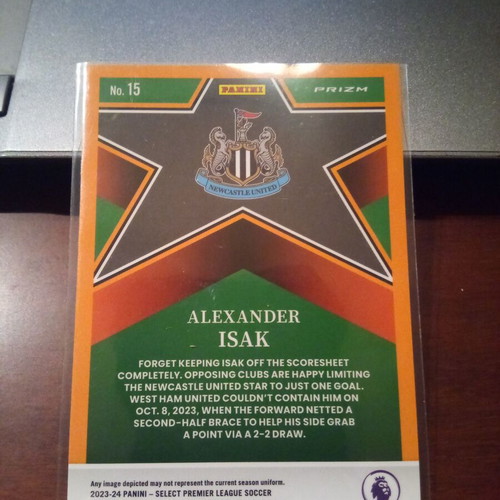 Panini Select Premier League Alexander Isak Stars Blue Pulsar 2023-24 like new