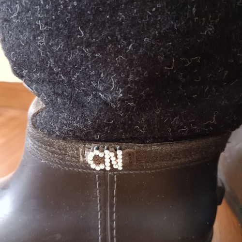 Cafe Noir boots galoshes used, size 38, black