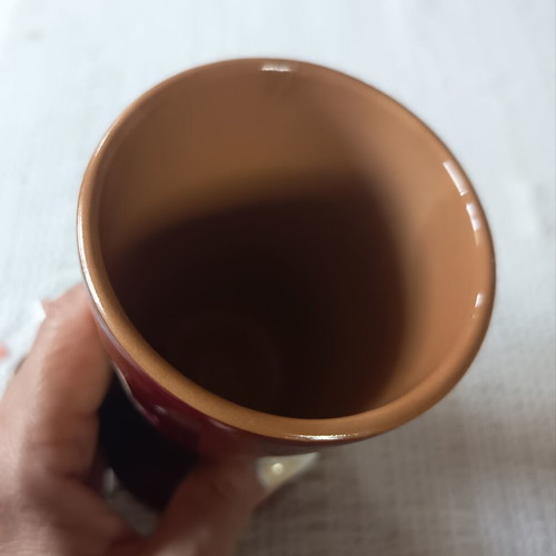Ceramic wine glass from Florence, Italy