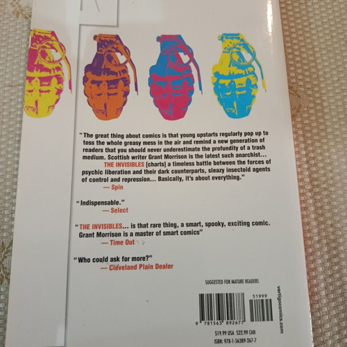 The Invisibles Vol 1 Say You Want a Revolution TPB used, Vertigo