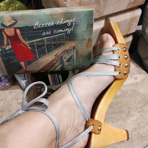 38, Replay platform sandals or clogs in very good condition, with a heel height of 8 cm.