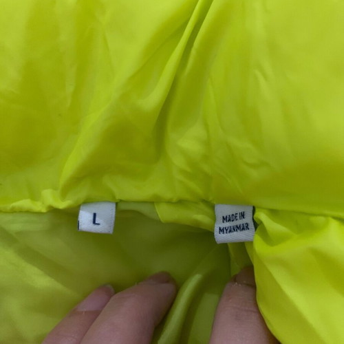 JJXX puffer jacket lime, new, mid-length to cropped