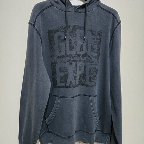 Men's c&a sweatshirt used, size large, blue/gray with fading