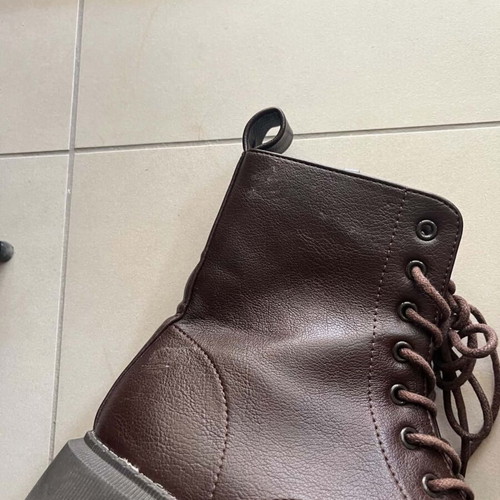 Vintage brown leather ankle boots like new, size 38