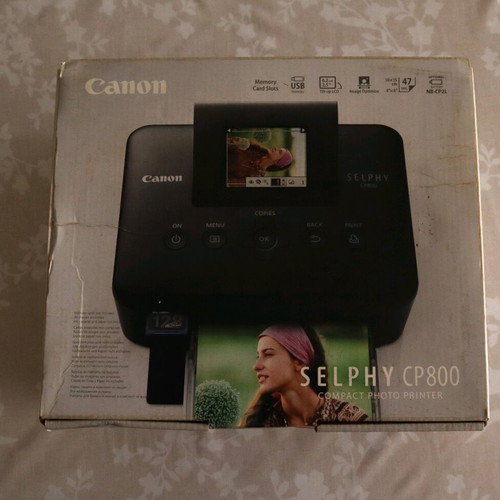 Canon SELPHY CP800 photo printer used, black