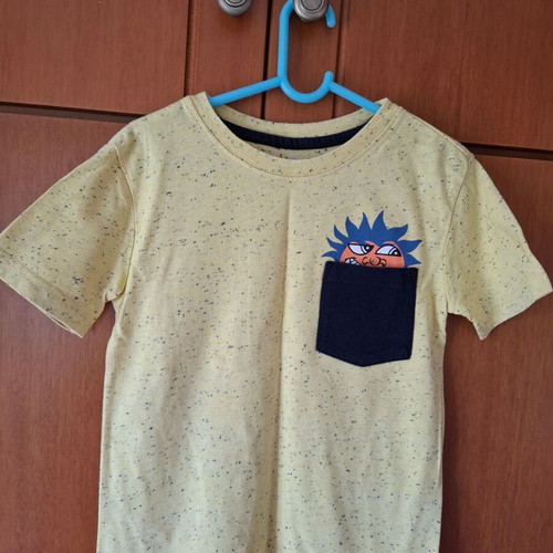 Aeropostale yellow cotton T-shirt for boys used
