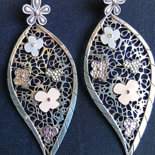 Gas Bijoux earrings like new, silver, French boutique
