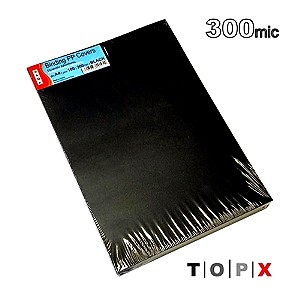 Βιβλιοδεσίας εξώφυλλα μαύρα πλαστικά Α4 πακέτο 100 φύλλων TOPX