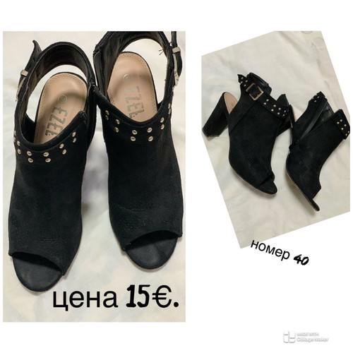 Elegant women's high-heeled shoes like new, size 39-40