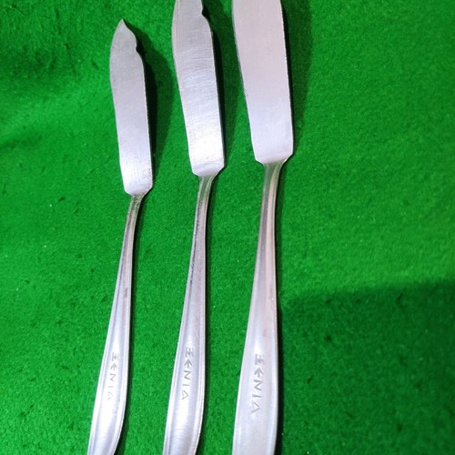 Xenia dessert serving knives set of 3 used Afentakis Rostfrei