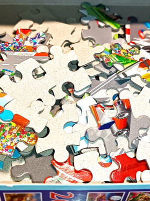 Castorland Formula Racing puzzle used, 120 pieces