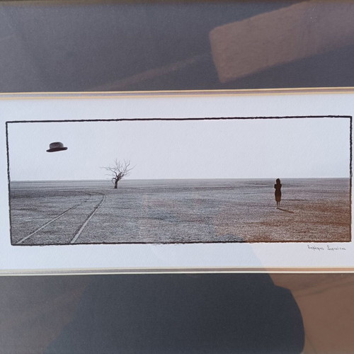 Eight photographic works by Dimitris Sofikitis used with frame