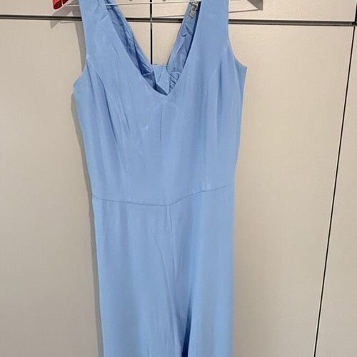 Bill Cost Blue Sleeveless Jumpsuit with Side Zipper size M