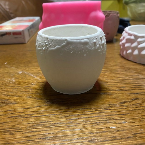 Relief gypsum ceramic pot cup new