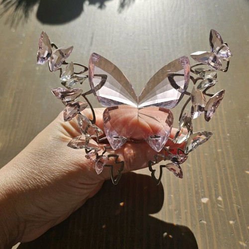 Swarovski Aurore Boreale butterfly composition 2014 like new