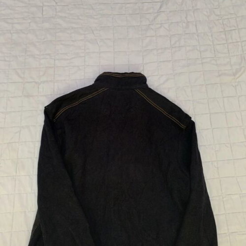 Westbury cardigan used, size L, dark blue with brown