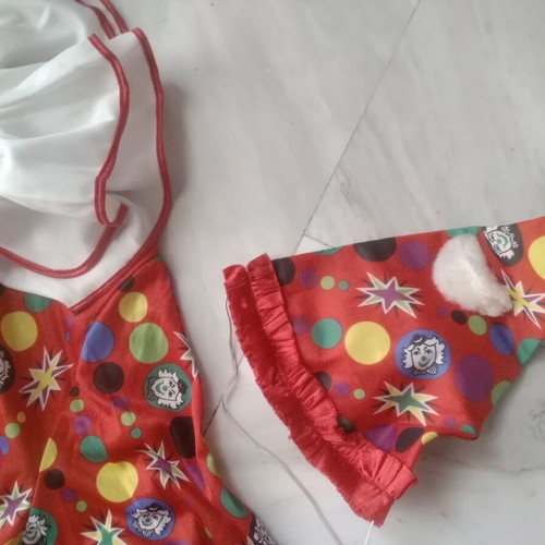 Clown carnival costume used, very large size 54