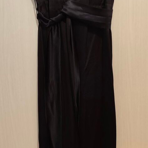 Long Black Satin Dress used, Under Ground, size S