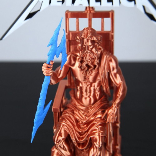 Zeus Metallica Edition statue new, decorative art piece