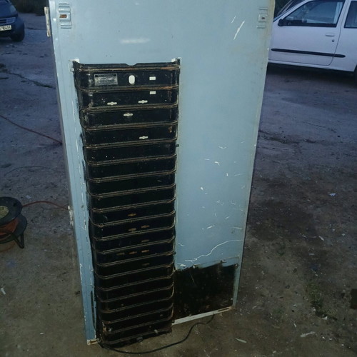 Westinghouse refrigerator used, collectible from 1950 with wear