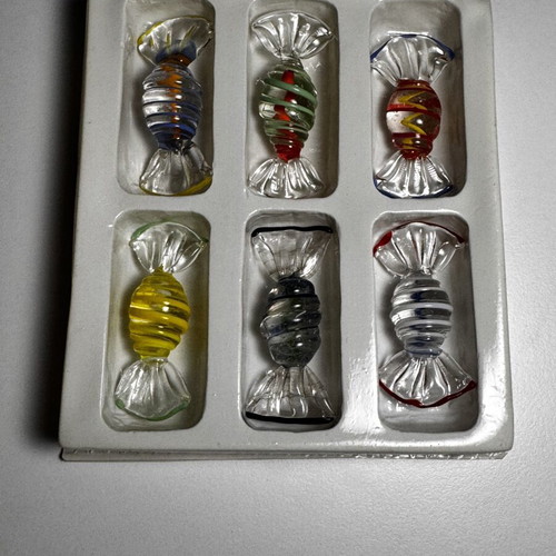 Glass Candy Decorative Set 6cm New
