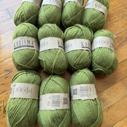 Drops Karisma 100% Superwash Wool Green 11 Skeins