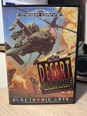 Desert Strike Return to the Gulf Sega Mega Drive game complete with manual