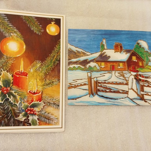 Christmas cards new, pack of 5 with envelopes