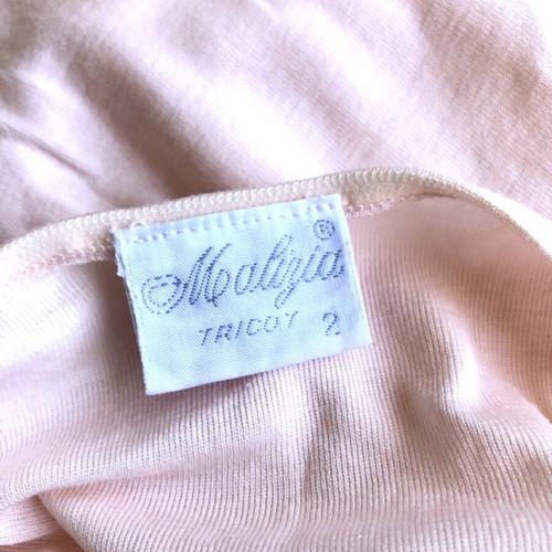 Malizia Vintage Lingerie Top with Lace, Like New, Medium, Salmon