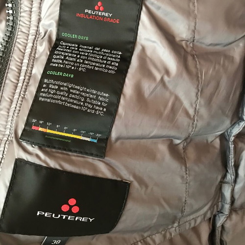 Peuterey Sobchak jacket like new, warm, size IT38 - XXS/XS, steel blue